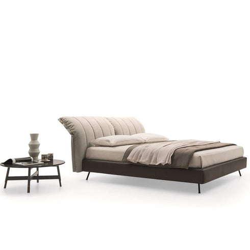 Ally Cotton Linen Adjustable Headboard Modern Bed Frame